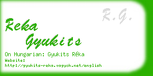 reka gyukits business card