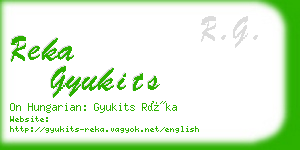 reka gyukits business card